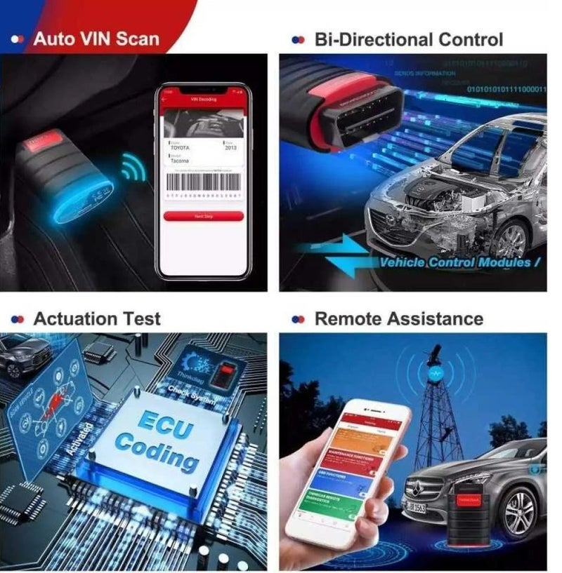 فكر في السيارة وصلة  OBD2.  THINKCAR  لفحص أعطال السيارات وتشخيص كامل الانطمة مع جميع البرامج مجانا لمدة سنة - Image 1